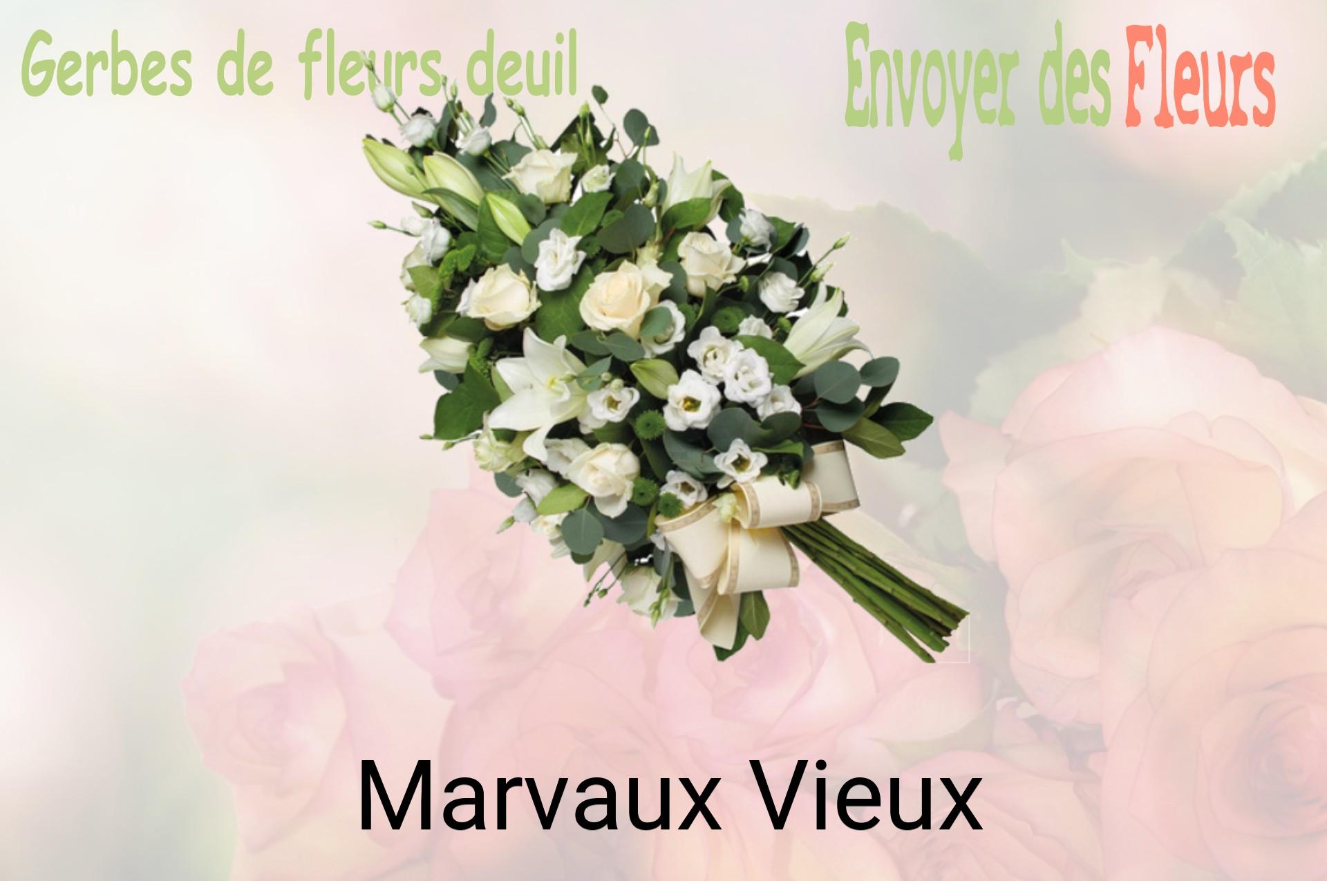 Gerbe de fleurs de deuil livrée à Marvaux-Vieux